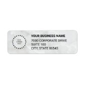 Business Logo Custom Return Address Label (Voorkant)