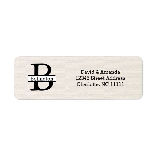 Business Logo Custom Return Address Label (Voorkant)