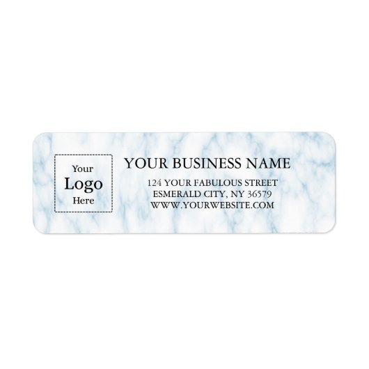 Business Logo Custom Return Address Label (Voorkant)