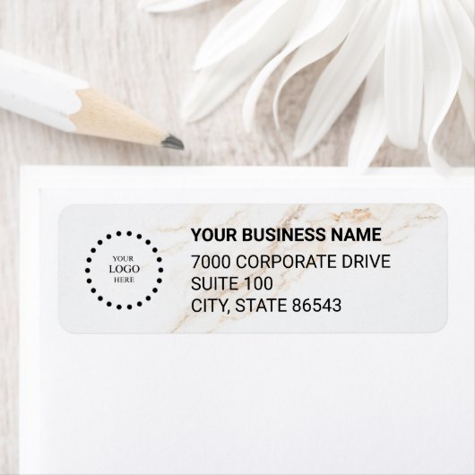 Business Logo Custom Return Address Label (Insitu)