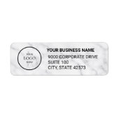 Business Logo Custom Return Address Label (Voorkant)