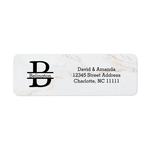 Business Logo Custom Return Address Label (Voorkant)