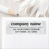 Business Logo Custom Return Address Label (Insitu)