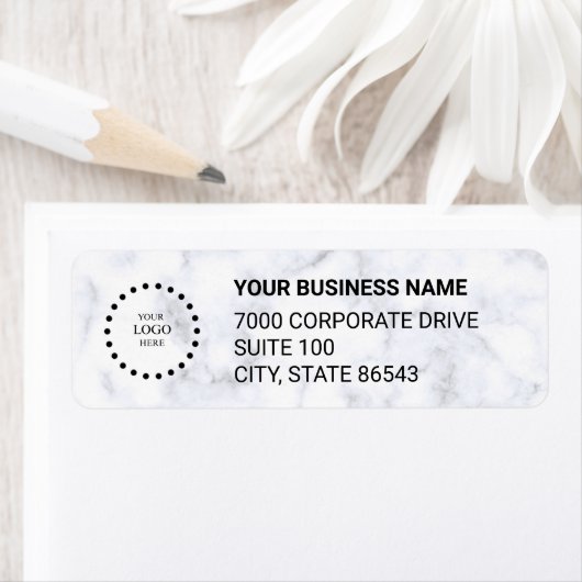 Business Logo Custom Return Address Label (Insitu)