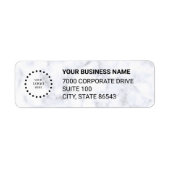 Business Logo Custom Return Address Label (Voorkant)