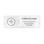 Business Logo Custom Return Address Label (Voorkant)