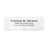 Business Logo Custom Return Address Label (Voorkant)