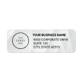 Business Logo Custom Return Address Label (Voorkant)