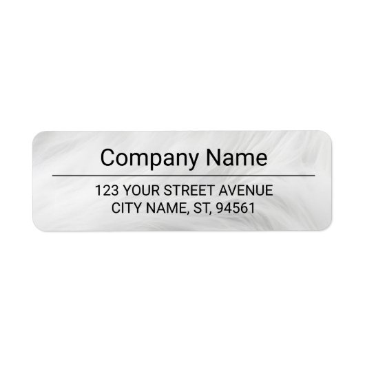 Business Logo Custom Return Address Label (Voorkant)