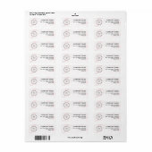 Business Logo Custom Return Address Label (Full Sheet)