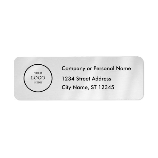 Business Logo Custom Return Address Label (Voorkant)
