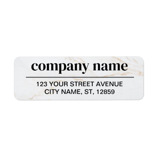 Business Logo Custom Return Address Label (Voorkant)