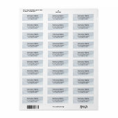 Business Logo Custom Return Address Label (Full Sheet)