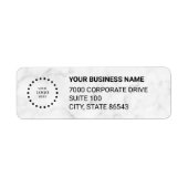 Business Logo Custom Return Address Label (Voorkant)