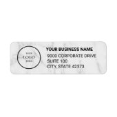 Business Logo Custom Return Address Label (Voorkant)