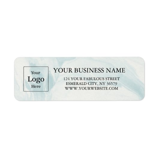 Business Logo Custom Return Address Label (Voorkant)