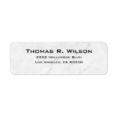 Business Logo Custom Return Address Label (Voorkant)