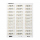 Business Logo Custom Return Address Label (Full Sheet)