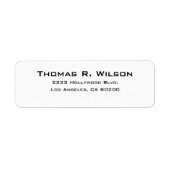 Business Logo Custom Return Address Label (Voorkant)