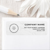 Business Logo Custom Return Address Label (Insitu)