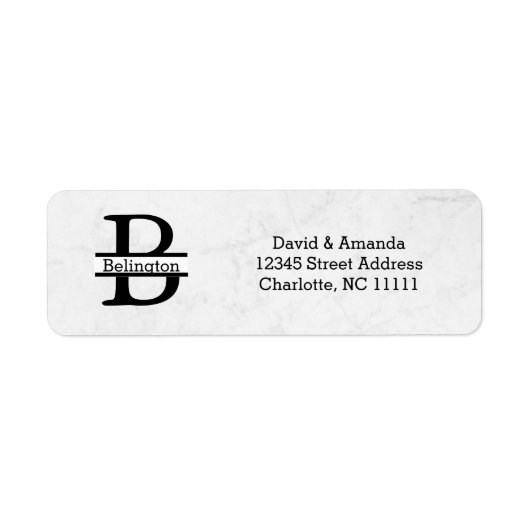 Business Logo Custom Return Address Label (Voorkant)