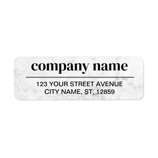 Business Logo Custom Return Address Label (Voorkant)