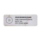 Business Logo Custom Return Address Label (Voorkant)