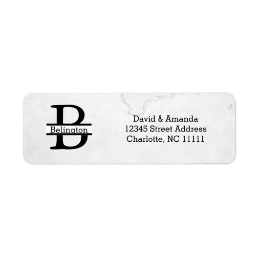 Business Logo Custom Return Address Label (Voorkant)