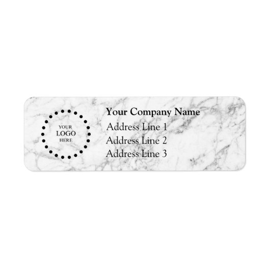Business Logo Custom Return Address Label (Voorkant)