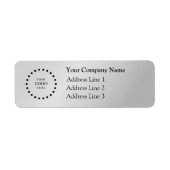 Business Logo Custom Return Address Label (Voorkant)