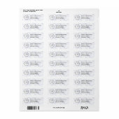 Business Logo Custom Return Address Label (Full Sheet)