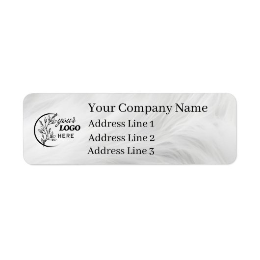 Business Logo Custom Return Address Label (Voorkant)