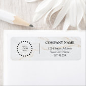 Business Logo Custom Return Address Label (Insitu)