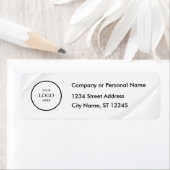 Business Logo Custom Return Address Label (Insitu)