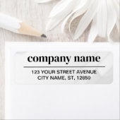 Business Logo Custom Return Address Label (Insitu)