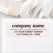 Business Logo Custom Return Address Label (Insitu)