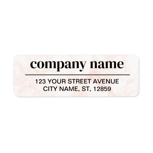Business Logo Custom Return Address Label (Voorkant)