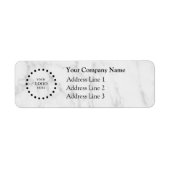 Business Logo Custom Return Address Label (Voorkant)