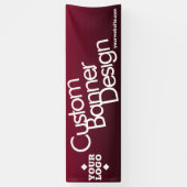 Business Logo Custom Vinyl Long Banner (Verticaal)