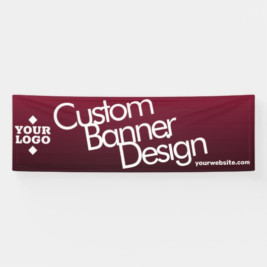 Business Logo Custom Vinyl Long Banner (Horizontaal)
