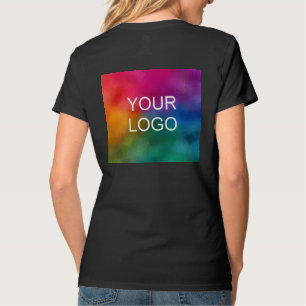 Business Logo Elegant Moderne Sjabloon zwart T-shirt