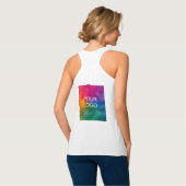 Business Logo Employee Bulk Women's Double Sided Tanktop (Volledige Achterkant)