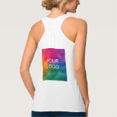 Business Logo Employee Bulk Women's Double Sided Tanktop (Achterkant)