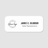 Business logo Employee Custom Naamplaatje (Voorkant)
