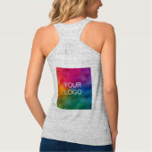 Business Logo Employee Women's Double Sided Tanktop (Achterkant)
