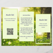 Business Logo Folded Brochure Sunshine Green (Achterkant)