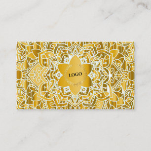 Business Logo Gold Mandala Visitekaartje