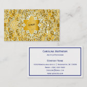 Business Logo Gold Mandala Visitekaartje (Voorkant / Achterkant)