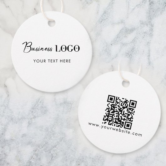 Business Logo Hang Label Kleding Swing Labels Circ