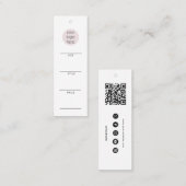 Business Logo Hang Label Kleding Zingende Prijs La (Voorkant / Achterkant)